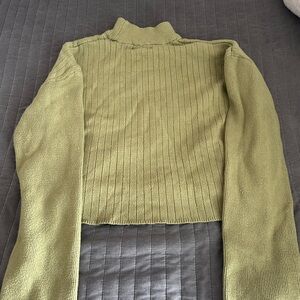 Green turtle neck